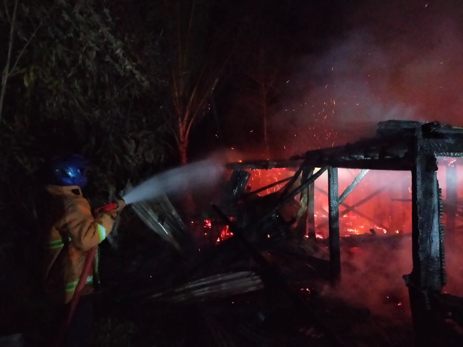 Kebakaran Hanguskan Rumah Warga di Desa Luso Malinau Utara