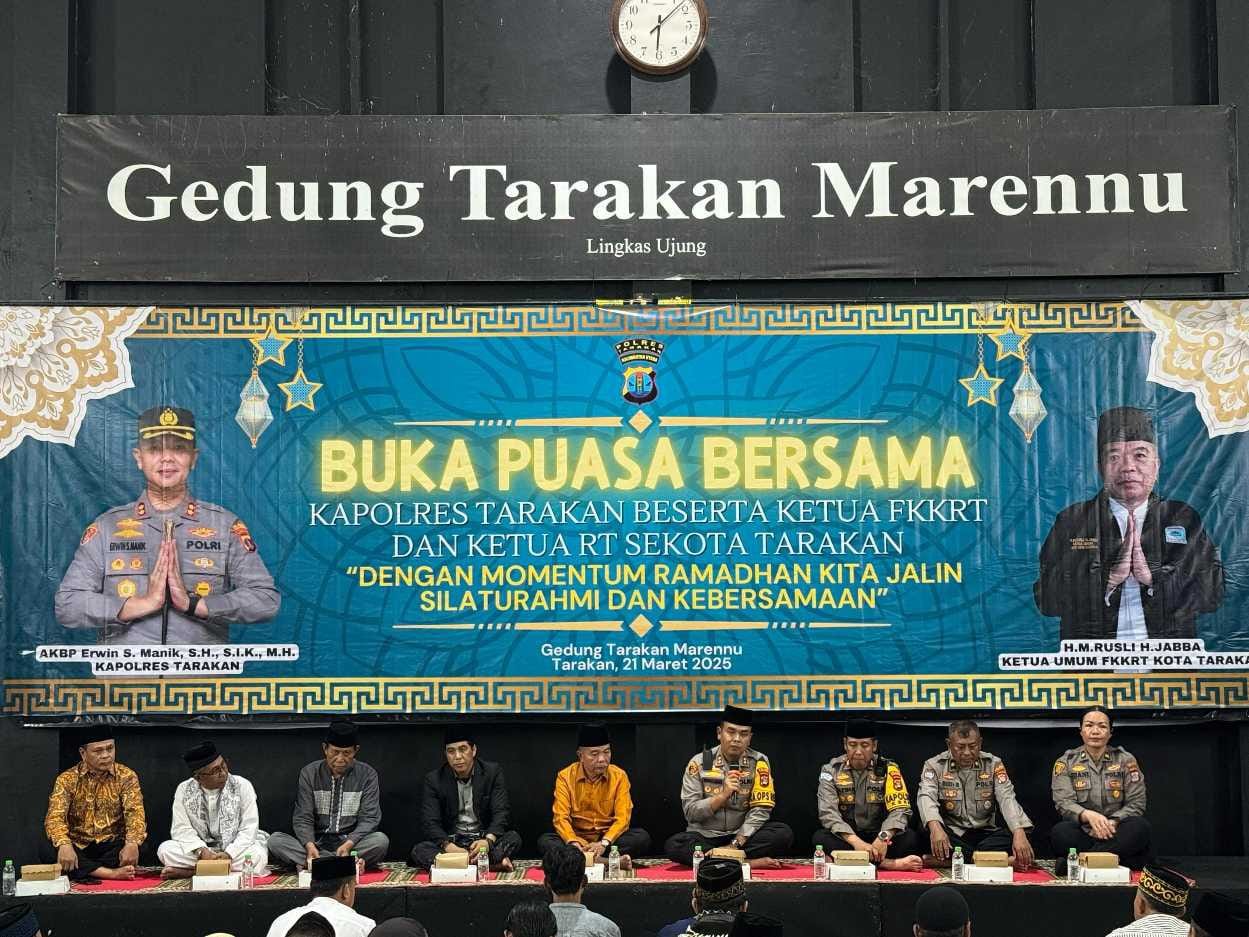 Kapolres Tarakan dan Ketua RT Se-Kota Tarakan Jalin Kebersamaan dalam Jumat Curhat dan Buka Puasa Bersama   