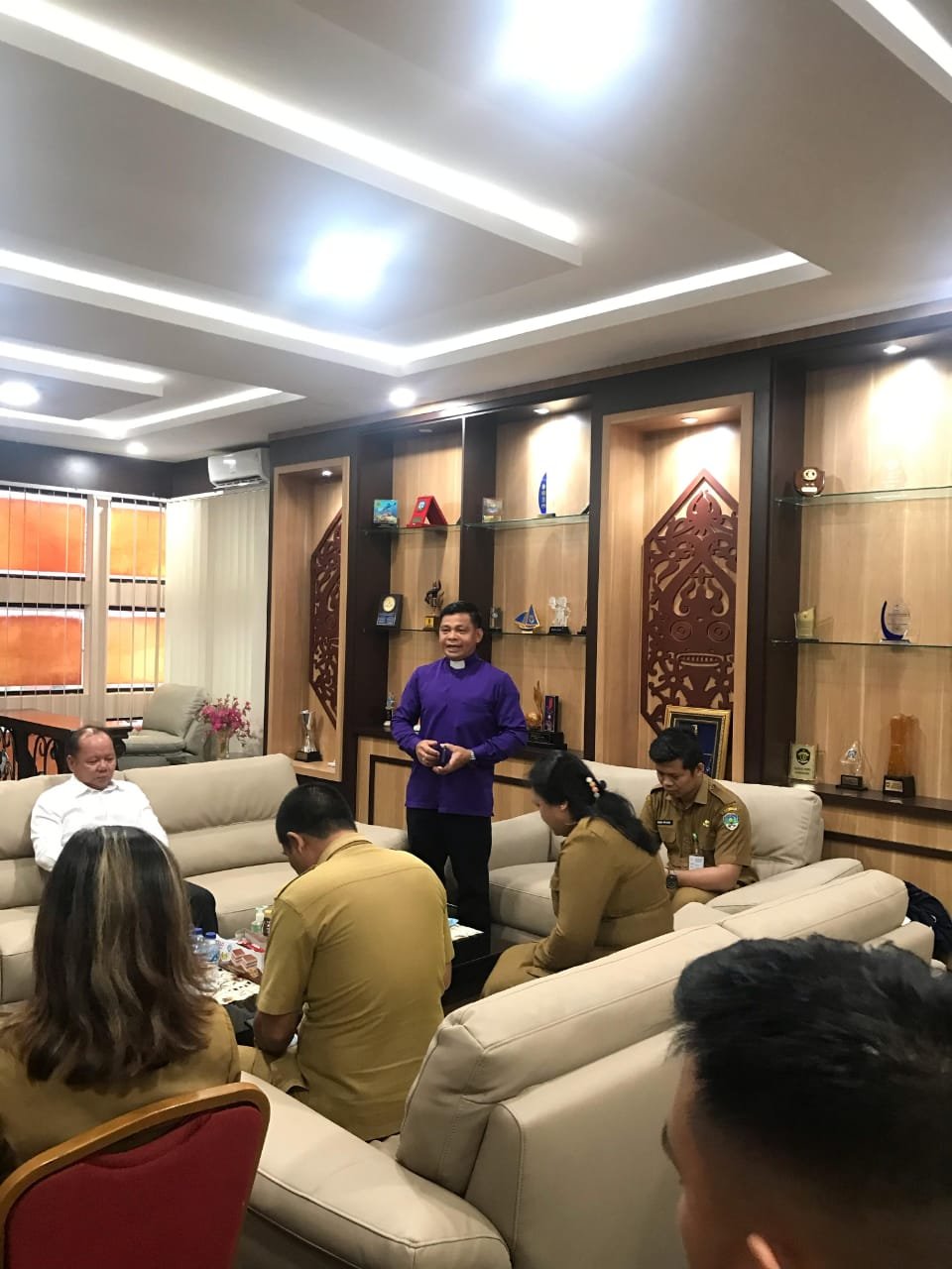 Ibadah Singkat di Ruang Wabup Tana Tidung, Program Kerja Pengurus Baru Oikoumene ASN   