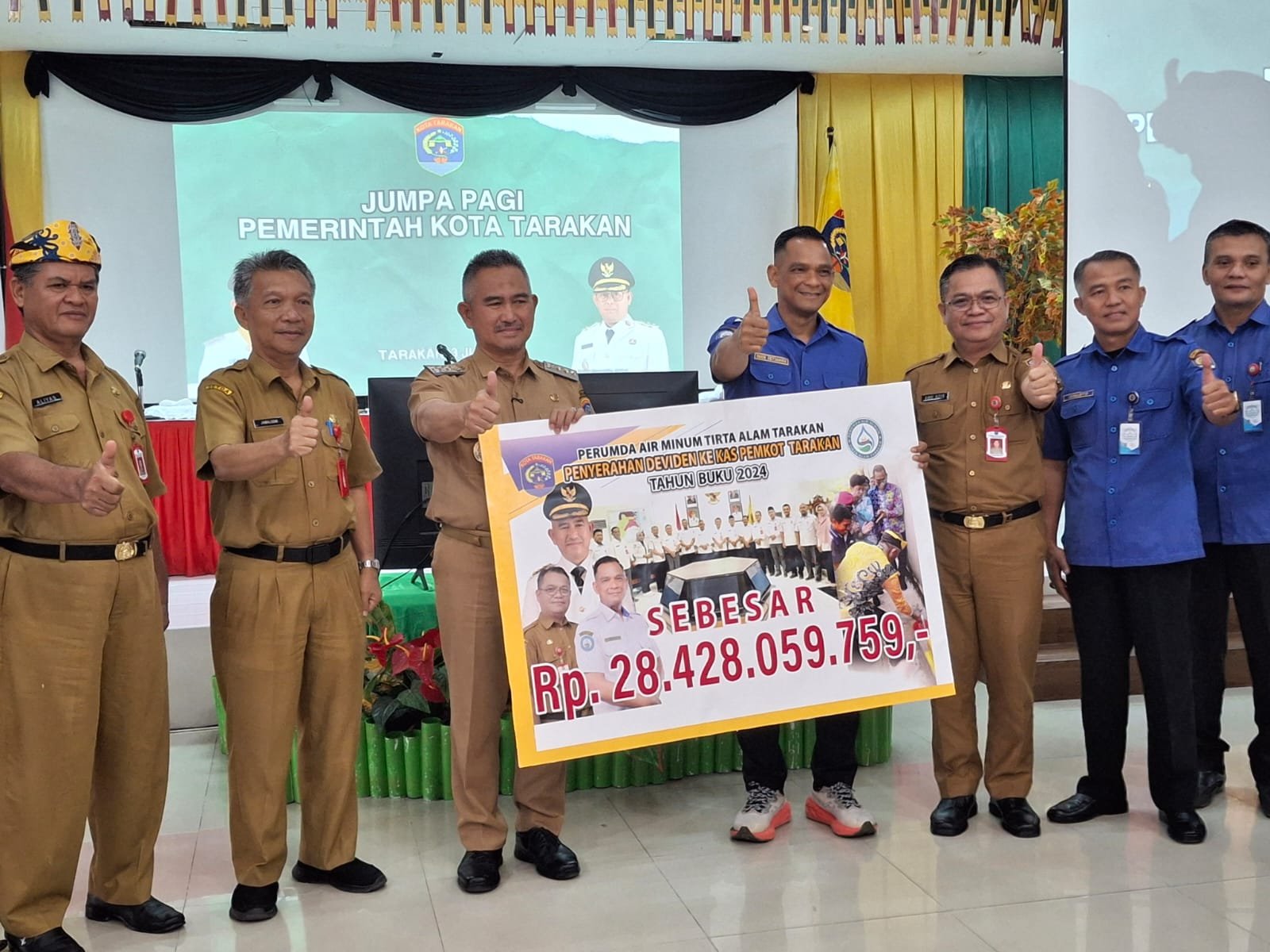 PDAM Tarakan Setor Deviden Rp 28,4 Miliar, Bukti Kinerja Positif