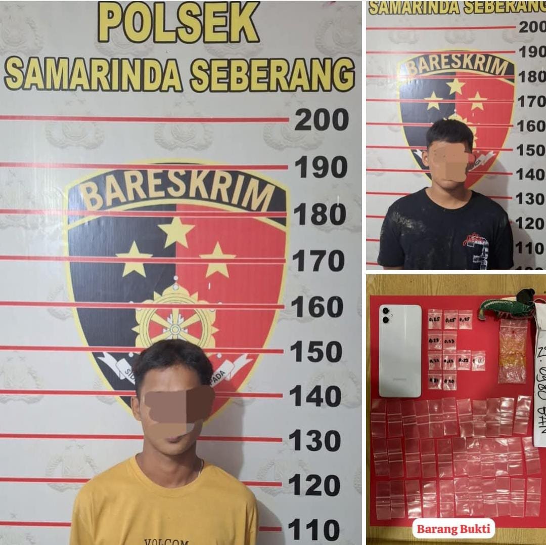 Unit Reskrim Polsek Samarinda Seberang Ungkap Kasus Penyalahgunaan Narkotika Jenis Sabu   