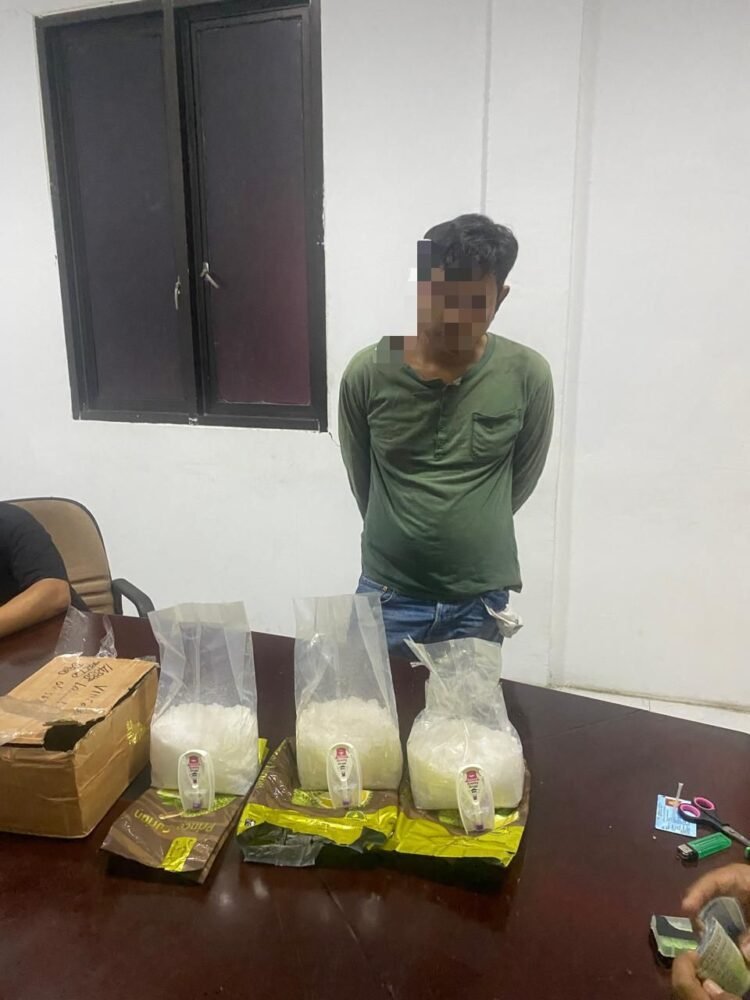 Tertangkap di Jalan Jambu, Pria di Bulungan Kedapatan Bawa 3 Kg Sabu