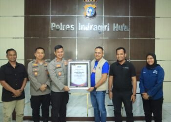 Kapolres Inhu Terima Penghargaan JMSI, Bahas Penguatan Sinergi Informasi dan Ketahanan Pangan