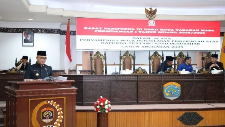APBD Perubahan 2025 Diproyeksikan Rp1,174 Triliun, Wali Kota Tarakan Paparkan Nota Penjelasan   