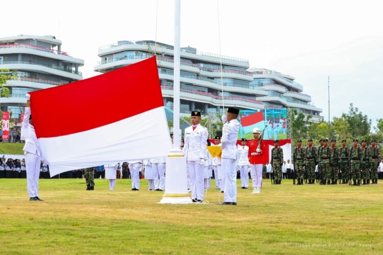 Semarak HUT ke-80 RI di IKN: Basuki Hadimuljono Pimpin Upacara Pengibaran Bendera Merah Putih