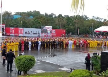 HUT RI ke-80 di Balikpapan Dimeriahkan Tarian Kolosal   