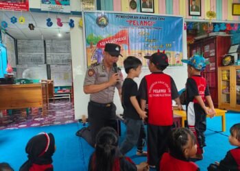 Polresta Bulungan Jadi Narasumber Kelas Inspirasi di KB Pelangi Tanjung Palas Tengah