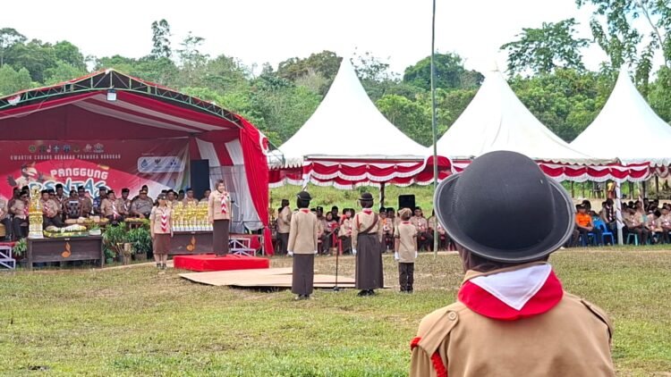 Rahmawati Bacakan Pesan Ketua Kwarnas di HUT Pramuka ke-64