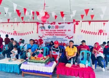 Polresta Bulungan Amankan Jalan Sehat HUT RI ke-80 di Kelurahan Karang Anyar   