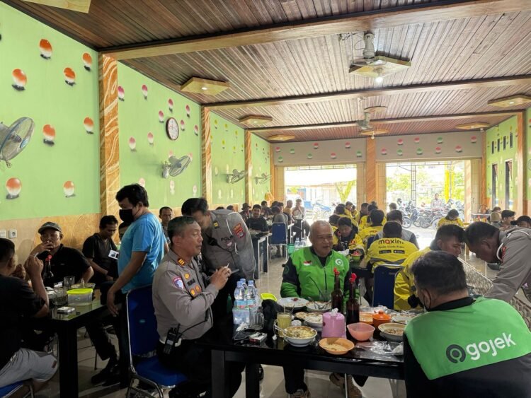 Satlantas Polresta Bulungan Tingkatkan Sinergi Bersama Driver Ojol Tanjung Selor