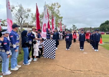 Ratusan Peserta Meriahkan Gerak Jalan Indah dan Sepeda Hias di Tana Tidung