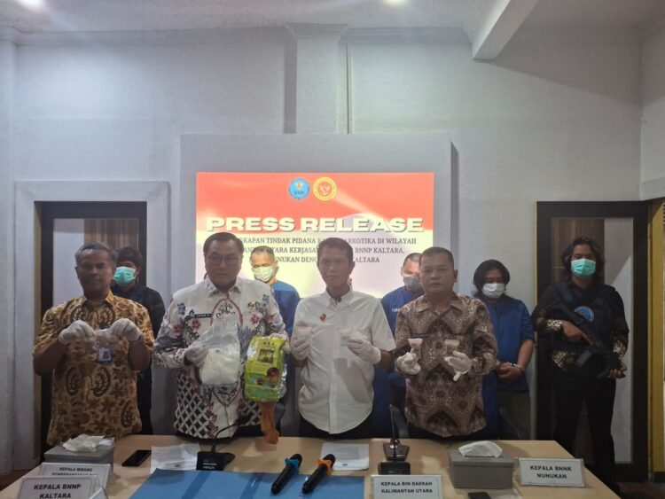 BNNP dan BINDA Kaltara Bongkar Tiga Jaringan Narkotika, Amankan Sabu dan Ekstasi