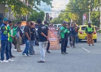 Ratusan Driver Ojol Balikpapan Gelar Solidaritas untuk Affan Kurniawan   
