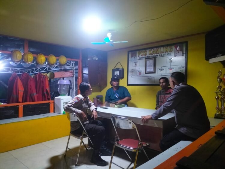 Polresta Bulungan Gelar Patroli dan Pembinaan Pos Kamling Kampung Kebangsaan