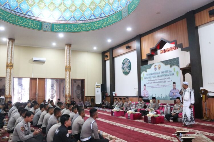 Polda Kaltara Gelar Binrohtal dan Doa Bersama Dalam Rangka Memperingati Maulid Nabi Muhammad SAW 1447 H
