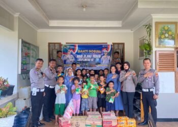 HUT Lalu Lintas ke-70, Satlantas Polresta Bulungan Peduli Anak dan Pendidikan   