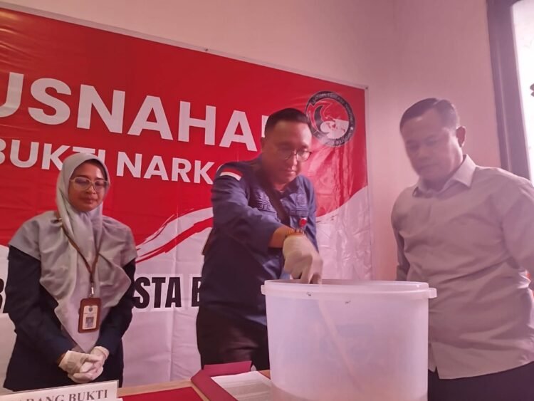 Polresta Bulungan Musnahkan 5,94 Gram Sabu Hasil Ungkap Jaringan Antarwilayah   