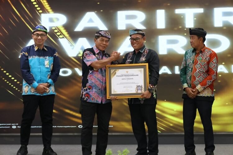 Tarakan Raih Juara Tiga Paritrana Award 2025, Tingkatkan Perlindungan Pekerja