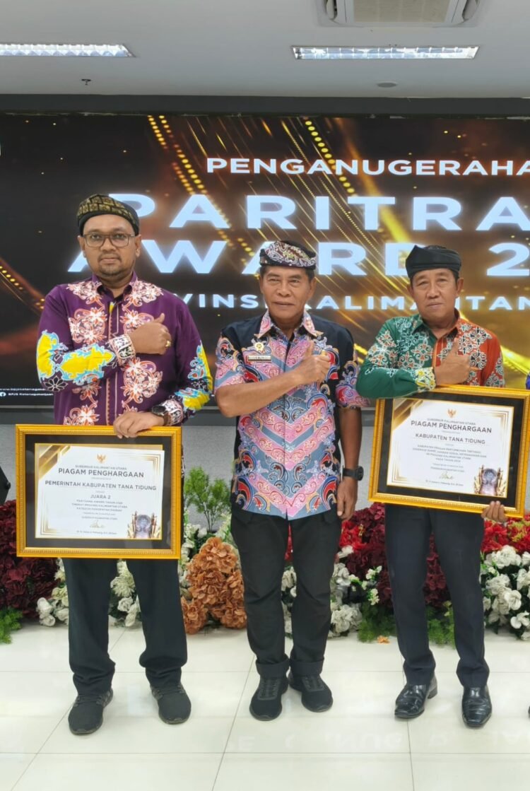 Tana Tidung Sabet Dua Penghargaan di Paritrana Award 2025 Tingkat Kaltara