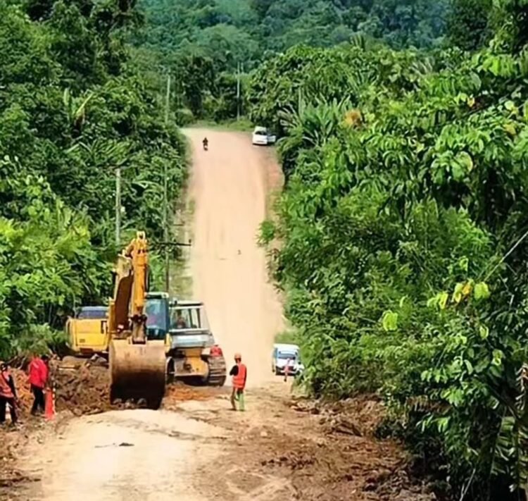 Pemkab Bulungan Genjot Akses Jalan Mara Hilir – Bukit Ilanun, Progres Capai 40 Persen”