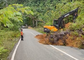 Jalan Poros Baratan–Tanjung Palas Kembali Normal Setelah Longsor