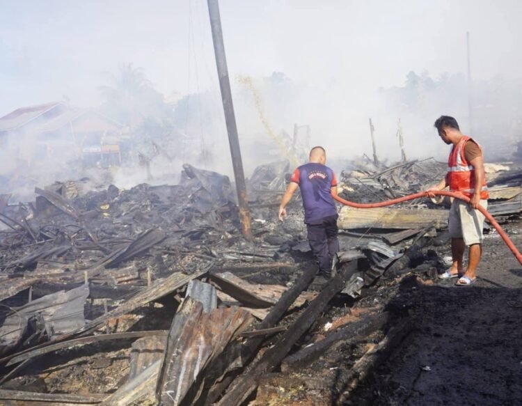 51 Bangunan di Mansalong Terbakar, Warga Duga Ada Unsur Kesengajaan