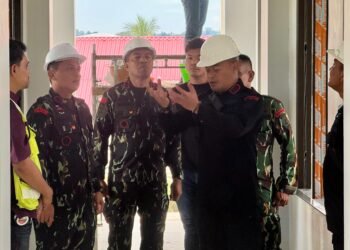 Wadansat Brimob Kaltim Tinjau Progres Pembangunan Gedung Baru Batalyon B Pelopor