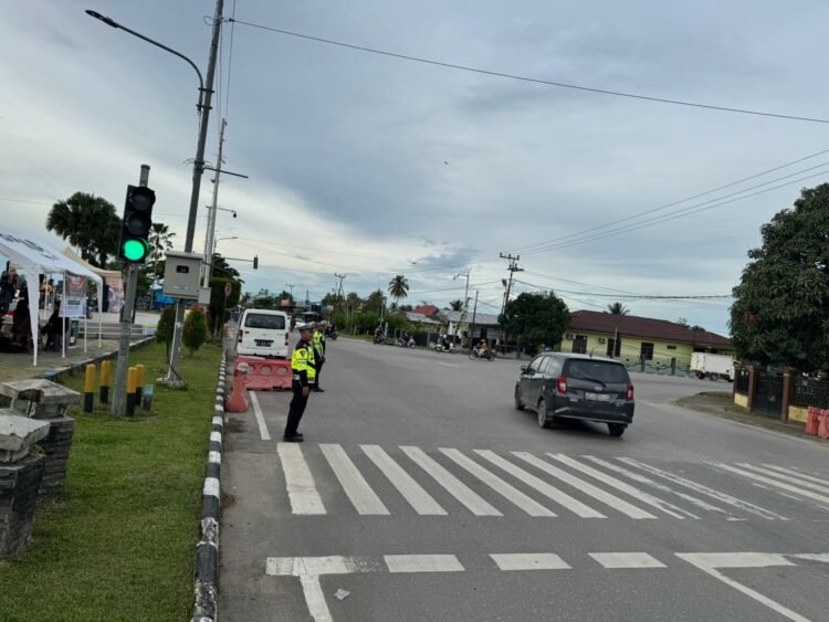 Sat Lantas Polresta Bulungan Pastikan Keamanan dan Kelancaran Lalu Lintas Saat Konser Amal Musik Alam