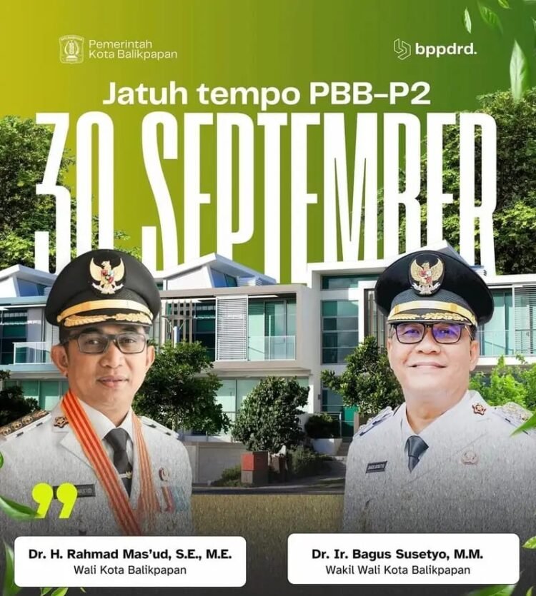Warga Balikpapan Didorong Bayar PBB-P2 Sebelum 30 September, Denda 2020–2024 Dihapus   