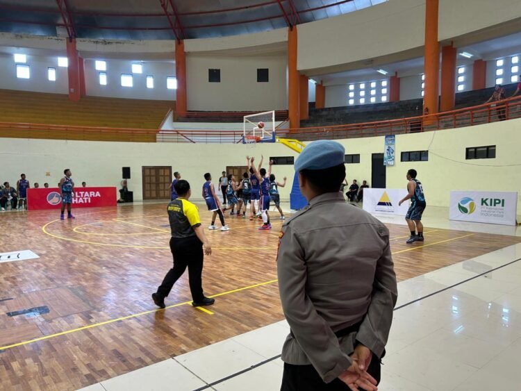 Polresta Bulungan Amankan Turnamen Basketball Piala Gubernur Kaltara Tingkat Pelajar