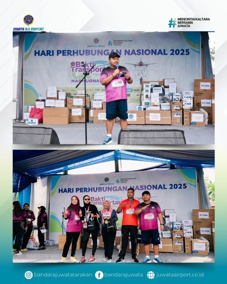 Semarak Harhubnas, Ribuan Warga Ikuti JUWATA FLY’N RUN di Bandara Juwata