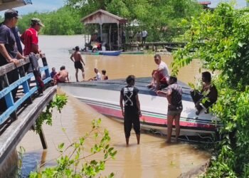 Speedboat dari Malinau ke Tarakan Tabrak Tunggul, Penumpang Dievakuasi Selamat