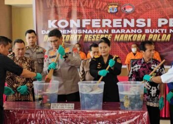 Hampir 4 Kg Sabu Dimusnahkan, Polda Kaltara Selamatkan Ribuan Jiwa   