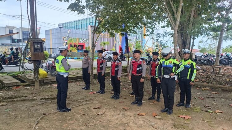 Polresta Bulungan Lakukan Pengamanan Pembukaan Porkab II di Lapangan Agathis