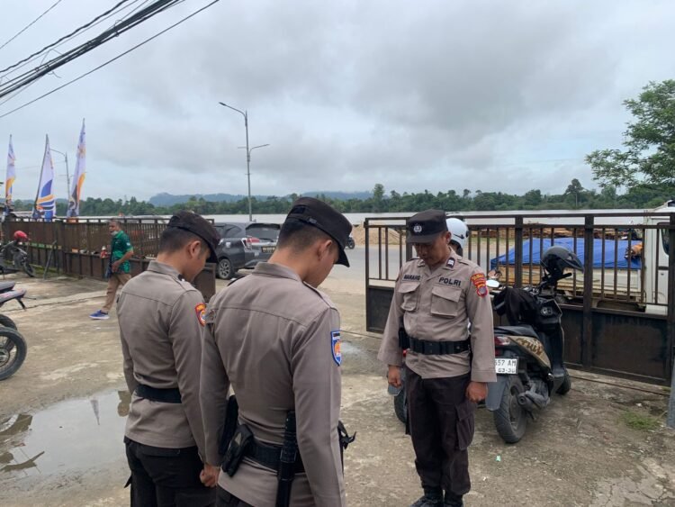 Polresta Bulungan Lakukan Pengamanan Turnamen Futsal Porkab II di Brezzy Land