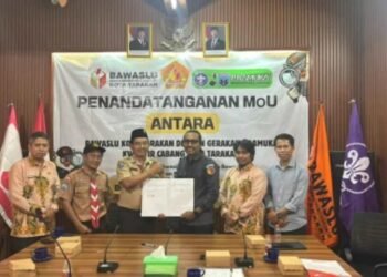 Bawaslu Gandeng Pramuka Bentuk Saka Adhyasta Pemilu, Perkuat Pengawasan Partisipatif di Tarakan