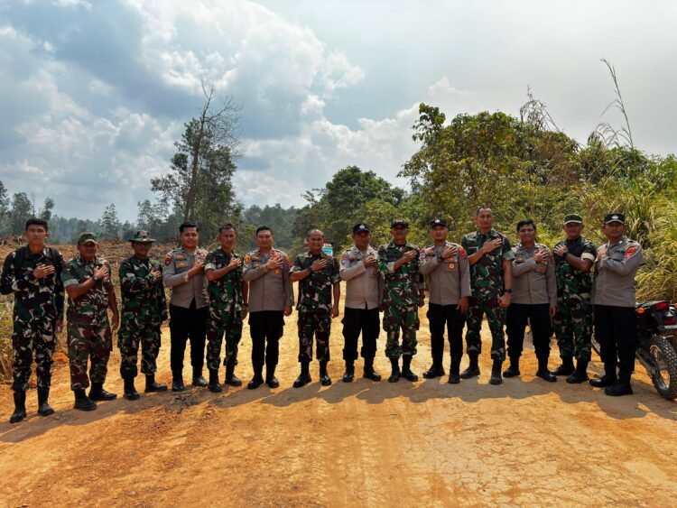 Kolaborasi Brigif TP 85/BTC dan Polsek Tanjung Isuy Dukung Program Ketahanan Pangan   