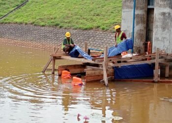 Atasi Kebocoran, BWS V Kalimantan Mulai Perbaikan Intake Embung Binalatung    