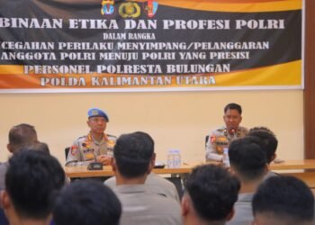 Bid Propam Polda Kaltara Beri Pembinaan Etika Profesi di Polresta Bulungan