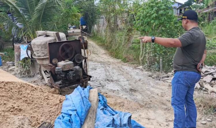 Anggota DPRD Nunukan Pastikan Pembangunan Jalan Tepat Sasaran