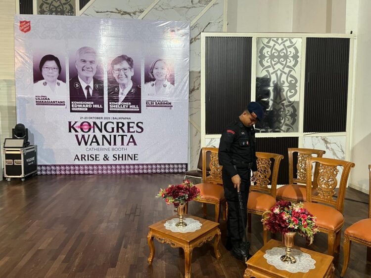 Keamanan Maksimal Kongres Wanita Catherine Booth, Brimob Kaltim Sterilkan Gedung Kesenian Balikpapan