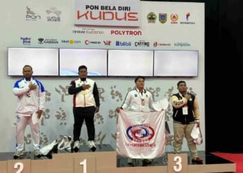 Febrian Amsal Bawa Medali Perunggu, Sambo Kaltara di PON Bela Diri 2025   
