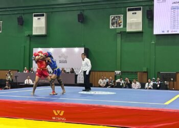 Tampil Perkasa, Atlet Wushu Kaltara Shelly Cahyani Tembus Partai Final PON Bela Diri