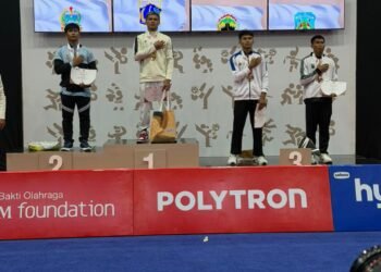 Bripda Muhammad Sukamto, Personel Satbrimobda Polda Kaltara Berhasil Meraih Medali Perunggu di Kejuaraan Wushu PON Beladiri 2025