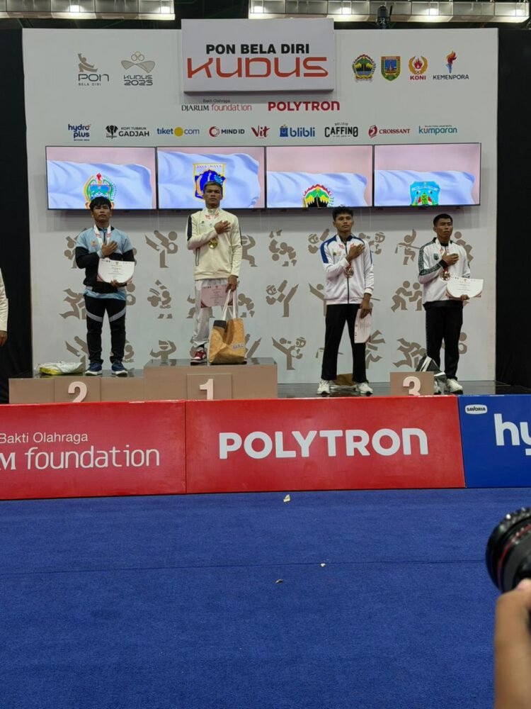 Bripda Muhammad Sukamto, Personel Satbrimobda Polda Kaltara Berhasil Meraih Medali Perunggu di Kejuaraan Wushu PON Beladiri 2025