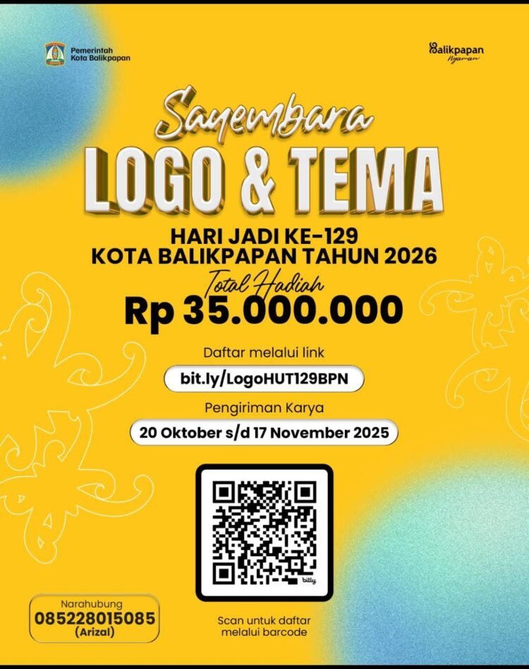 Sayembara Logo dan Tema HUT Balikpapan ke-129 Resmi Dibuka