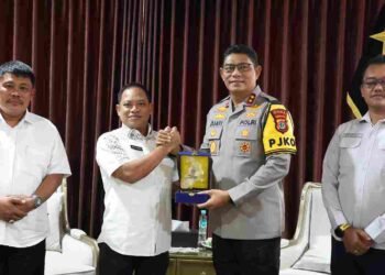 Kapolda Kaltara Terima Kunjungan Silaturahmi Dari Kakanwil BPN Provinsi Kaltara Beserta Jajaran