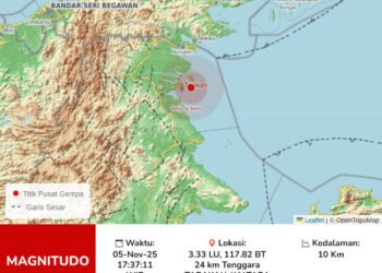 BREAKING NEWS!! Gempa M4,8 Guncang Tarakan, Warga Berhamburan Keluar Rumah