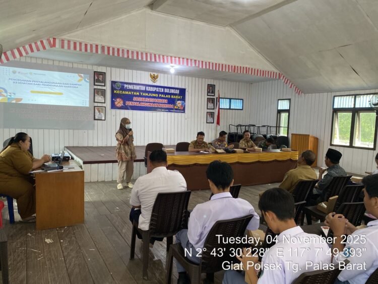 Polsek Tanjung Palas Barat Gelar Sosialisasi Bahaya Narkoba di Long Beluah
