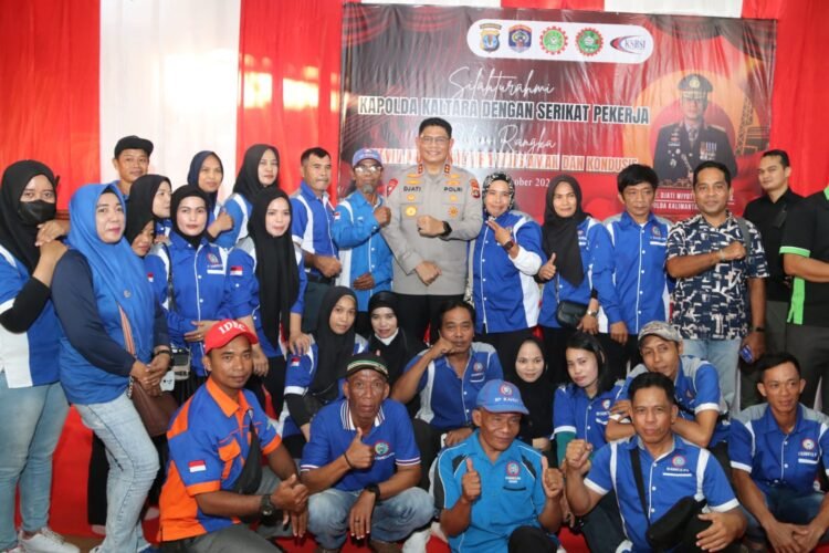 Kapolda Kaltara Ajak Elemen Buruh dan Komunitas Ojol Bersinergi Jaga Kamtibmas
